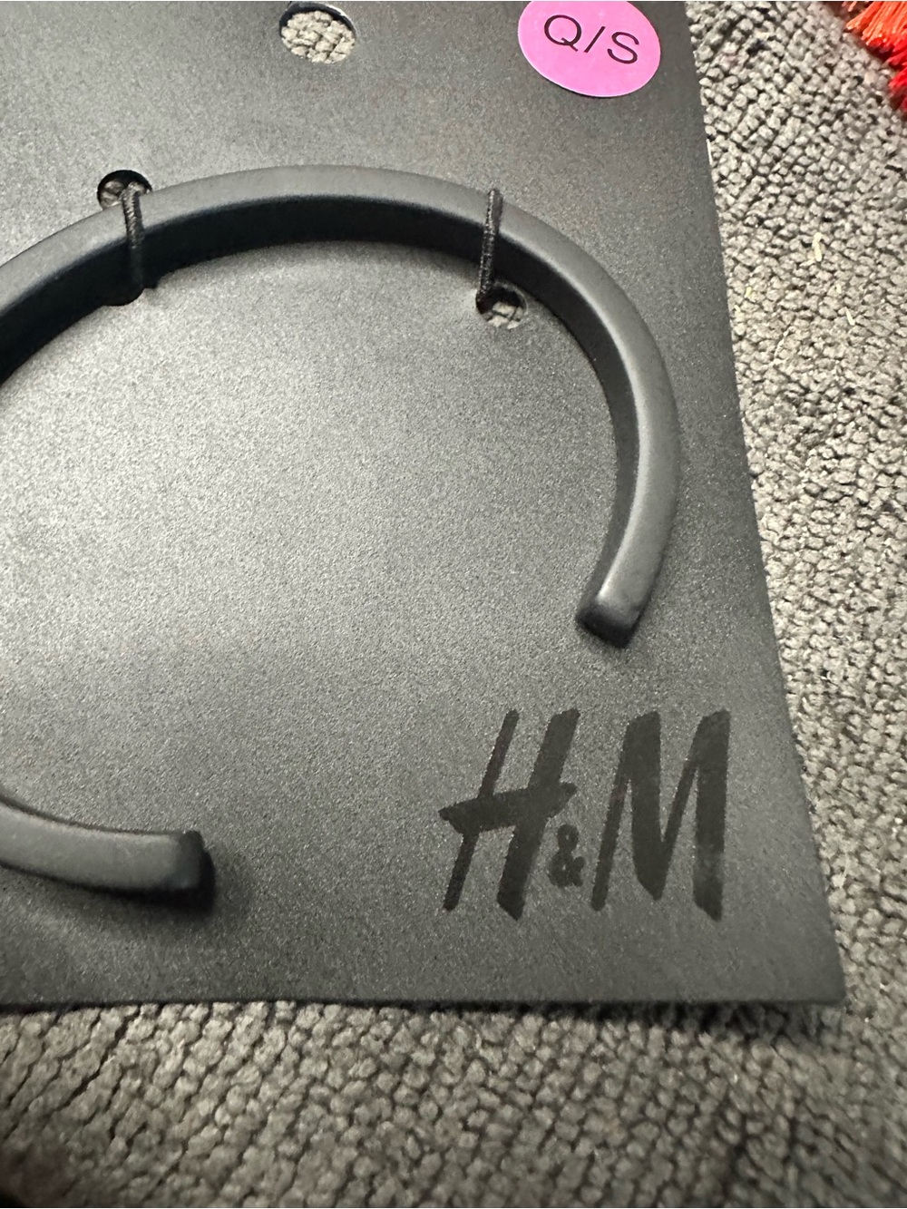 H&M Matte Black Open Cuff Bracelet